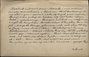 ZBIERZCHOWSKI Henryk - Lviv - Fochowi. Manuscript of a poem in honor of Marshal Ferdinand Foch. [Lviv 1923 (?)].