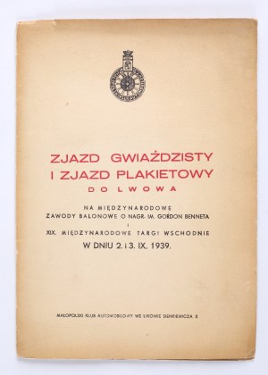 Star Convention and Poster Convention to Lviv. For the International Ballooning Competition for the Gordon Benett Prize. XIX International Eastern Fair on 2. and 3. IX. 1939.