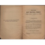 Ustawa Kasy Bratniej Pomocy Młodzieży Polskiej kształcącej się w Paryżu. Paryż 1907. Drukarnia Polska A. Reiffa - Heimann.