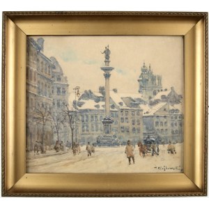 CIEŚLEWSKI Tadeusz, ojciec (1870-1956) - Warszawa. Kolumna Zygmunta. Lata 30. XX w.