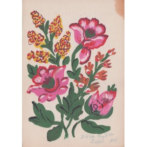 CURYŁOWA Felicja - Kwiaty zalipiańskie. Zalipie 1970.