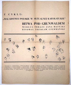 CZERMAŃSKI Zdzisław - Battle of Grunwald according to a painting by Jan Matejko, drawn by Zdzisław Czermanski. [1934] Zakłady Graficzne B. Wierzbicki in Warsaw.