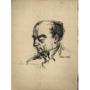 DAWSKI Stanisław (1905-1990) - Karykatura Leona Dołżyckiego. 1948 r.
