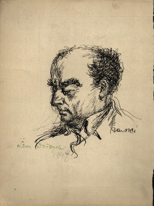 DAWSKI Stanislaw (1905-1990) - Caricature of Leon Dolżycki. 1948 r.