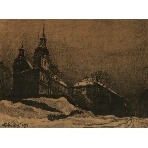 DOBROWOLSKI Odo (1883-1917) - Kościół Karmelitów. Autolitografia barwna z teki Lwów [1915]