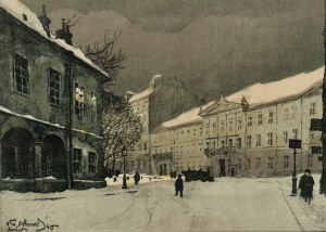 DOBROWOLSKI Odo (1883-1917) - Namiestnictwo. Color autolithograph from the 