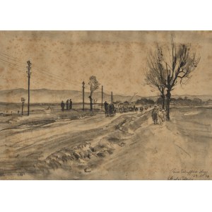 GALICJA] SCHEFFLER Rudolf (1884-1973) - Droga w Stryju 29 II 1916.