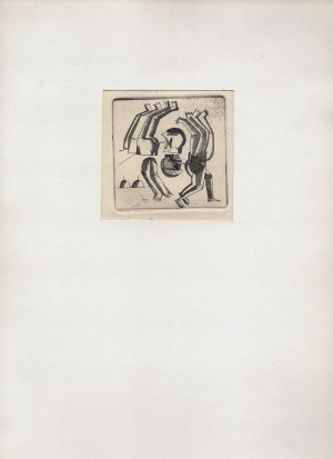 GET-STANKIEWICZ Eugeniusz - Abstract composition with two figures.