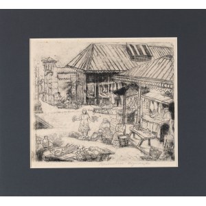 KRATOCHWILA-WIDYMSKA Józefa (1878-1965) - Targ lwowski [ok. 1938 r.]