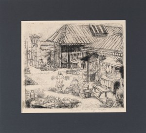 KRATOCHWILA-WIDYMSKA Józefa (1878-1965) - Lviv market [ca. 1938].