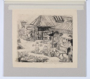 KRATOCHWILA-WIDYMSKA Józefa (1878-1965) - Lviv market [ca. 1938].