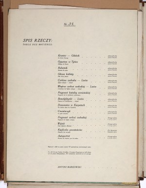 MARKOWSKI Antoni (1878-1949) - Teka graficzna. [Lviv] 1925 [7 graphics].