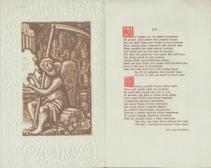 CHOMICZ Witold] SHAKESPEARE William - Sonnet LV. Ossolineum 1965. bibliophilic publication on the occasion of the 1965 International Book Exhibition in Leipzig.
