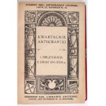 IGIEL Zygmunt - Kwartalnik Antykwarski 1 - 5. Lwów 1929-1932. Zestaw katalogów [oprawa Marek Bauer]