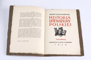 KRZYŻANOWSKI Julian] Excerpt from Julian Krzyzanowski's 
