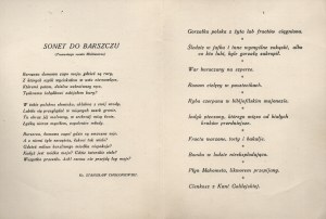 SEMKOWICZ Alexander] Regulations of the feast on the occasion of the christening of the 