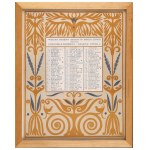 CZAJKOWSKI Józef] Kompletny zestaw 4 kalendarzy Towarzystwa Polska Sztuka Stosowana na rok 1907, odbitych w barwnej litografii [Kraków 1907]