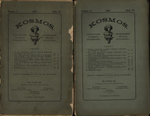 Cosmos. Year VI. 1881. issues I-XII. Lviv. Published by the Polish Society of Naturalists named after Copernicus.