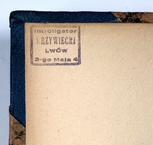 Binding by Mikolaj Krzywiecki from Lviv] LEWIŃSKI Jan - Podstawy mineralogji i geologji. For students of the higher classes in secondary schools. With 155 drawings in the text. 2nd edition, revised and improved. Warsaw [1925] Nakł. Gebethner and Wolff.