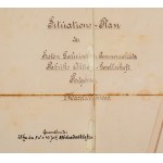 Pierwsza Galicyjska Fabryka Sody Amoniakalnej S.A.] Situations-plan der Ersten Galizischen Ammoniaksoda Fabriks Aktion Gesellschaft Podgórze [Kraków ca 1909 r.].