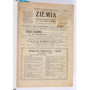 Ziemia. Tygodnik Krajoznawczy Illustrowany. 1912. Rok III. 28 numerów. Warszawa 1912.