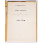 WISZNIEWSKI Kazimierz - Bilety wizytowe : 11 oryginalnych drzeworytów : Przedmowa Tadeusza Lesznera. W. D. Frankfurt /M. 1954 [oryginalne projekty drzeworytów oraz 2 dodatkowe odbitki]