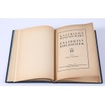 WISZNIEWSKI Kazimierz - Exlibrisy bibliofilek. Seria I-II. Wstęp Olgierda Nawłockiego. Warszawa 1948-1949 [klocek 4 egzemplarzy z ekslibrisami kolorowanymi i niekolorowanymi, oprawa Marka Bauera]