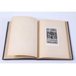 WISZNIEWSKI Kazimierz - Exlibrisy bibliofilek. Seria I-II. Wstęp Olgierda Nawłockiego. Warszawa 1948-1949 [klocek 4 egzemplarzy z ekslibrisami kolorowanymi i niekolorowanymi, oprawa Marka Bauera]