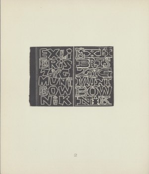ZWOLAKIEWICZ Henryk - Teka ekslibrisów. II. Lublin 1976 [autograph].