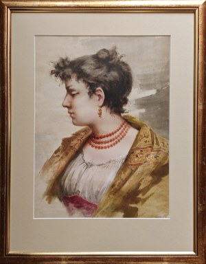 Artist unrecognized, Portrait of a young woman, early 20th century.