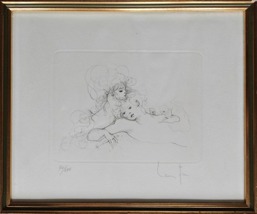 Leonor Fini (1907-1996), Dwie młode kobiety, 1972