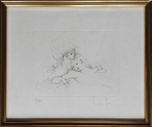 Leonor Fini (1907-1996), Two young women, 1972