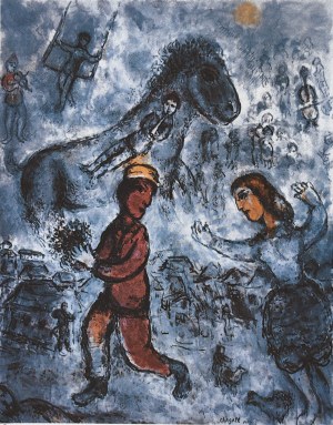 Marc Chagall (1887-1985), The lovers' quarrel
