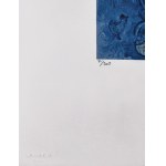 Marc Chagall (1887-1985), Two blue faces and a red donkey