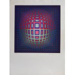 Victor Vasarely (1906-1997), Błękitna kompozycja