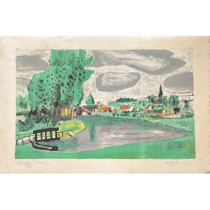 Henryk Hayden (1883-1970), Wiejski pejzaż, ok. 1955-1965