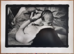 Jan Saudek (b.1935), Ali feeds her Baby, 1975