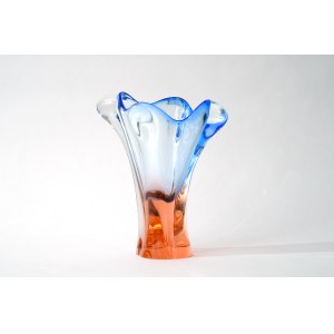 Glass vase - Chribska smelter - J. Hospodka