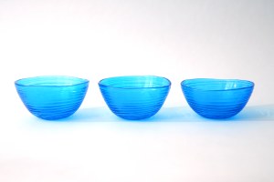 3 Glass bowls - Rotor - HSG Ząbkowice - J.S. Drost