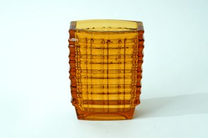 Glass vase - Optical - HSG Ząbkowice - J.S. Drost