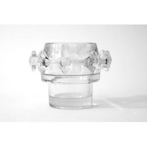 Glass vase - Diatret - HSG Ząbkowice - J.S. Drost - colorless