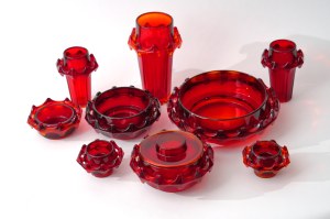 Unique glass set - Diatret - HSG Ząbkowice - J.S. Drost