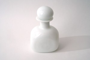 Glass decanter with cork - Cracow Institute of Glass - B. Swistacka