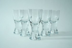 Set of glass stemware - HS Krosno