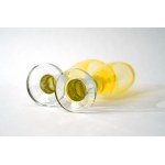 Glass glasses - 2 pieces - HS Sudety - Z. Horbowy - yellow