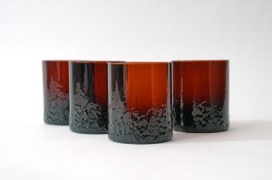 Glasses - 4 pieces - HS Krosno - W. Sarnecki