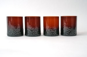 Glasses - 4 pieces - HS Krosno - W. Sarnecki