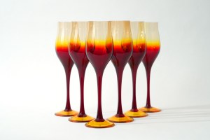 Set of glass goblets - HS Sudety - Z. Horbowy - 24 cm