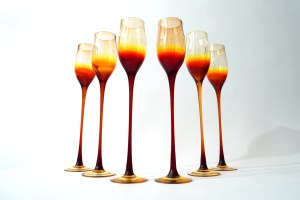 Glass set of glasses - HS Sudetes - High - Fiery - 32 cm.
