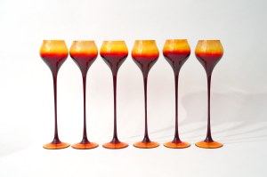 Glass set of glasses - HS Sudetes - High - Fiery - 27,5 cm.